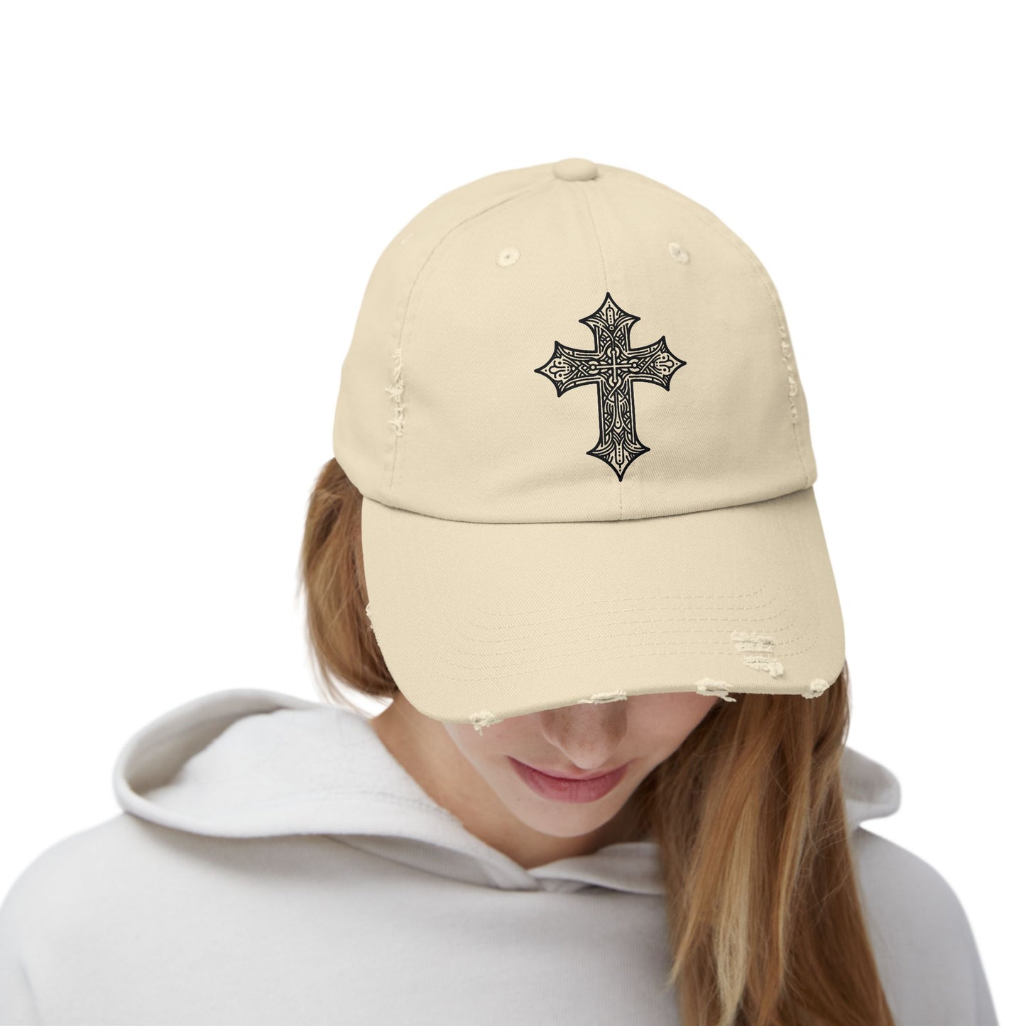 Unisex Cap - Christian Gothic Cross Hat