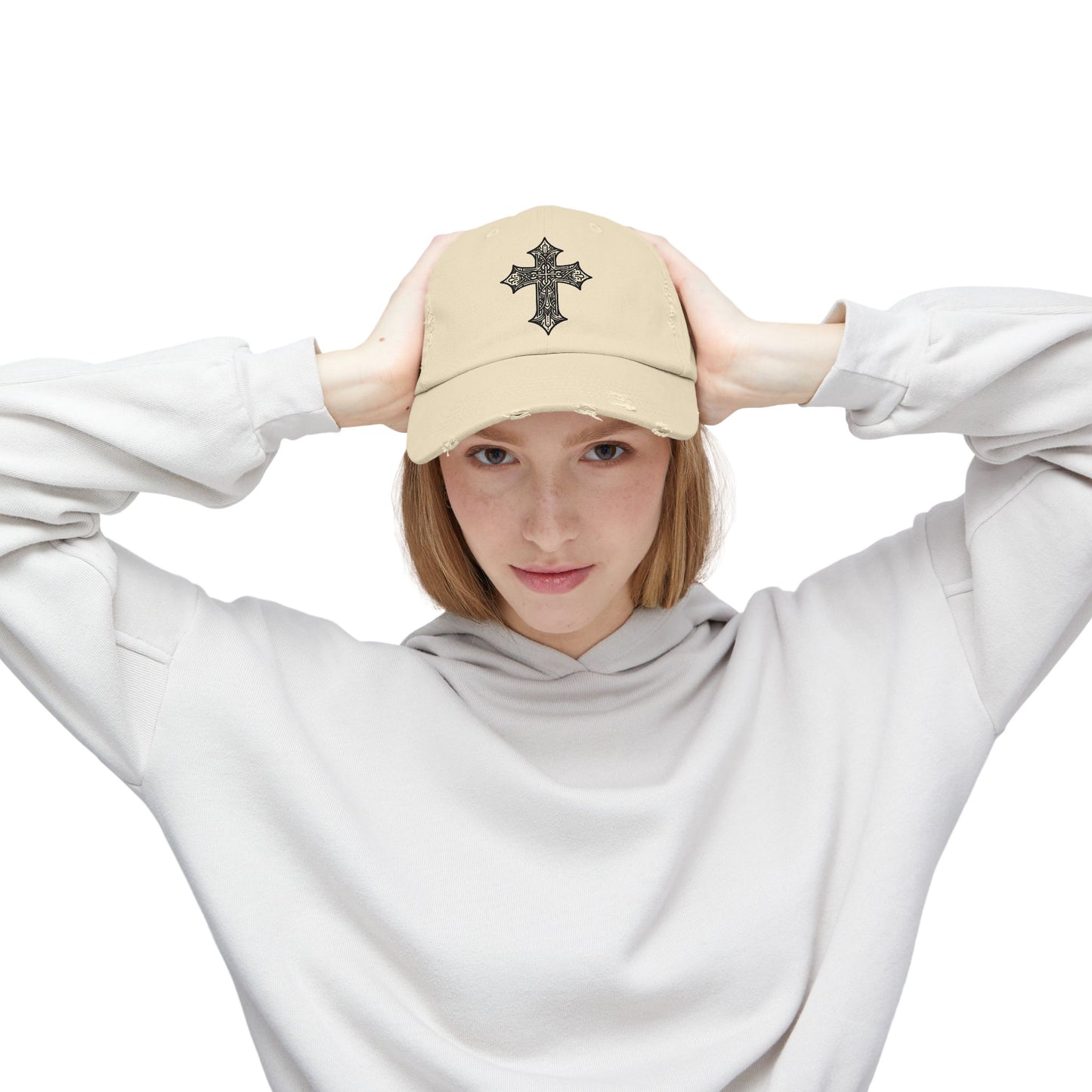 Unisex Cap - Christian Gothic Cross Hat