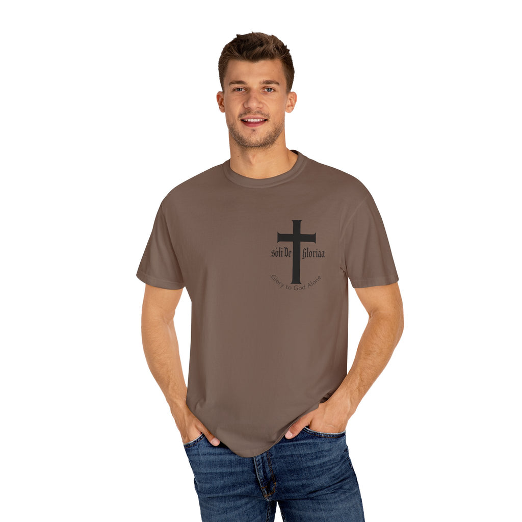 Soli Deo Gloria T-Shirt - Faith-Inspired Glory Tee with Cross & Scripture
