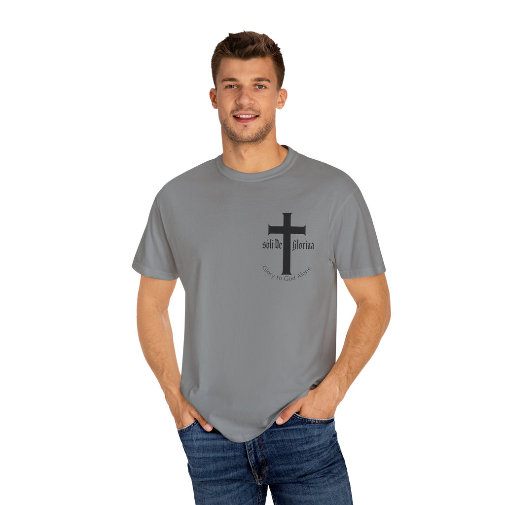Soli Deo Gloria T-Shirt - Faith-Inspired Glory Tee with Cross & Scripture