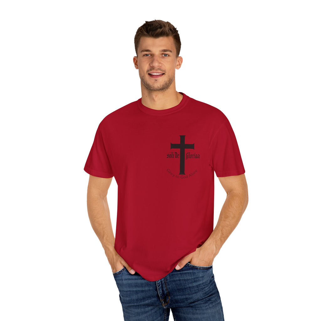 Soli Deo Gloria T-Shirt - Faith-Inspired Glory Tee with Cross & Scripture