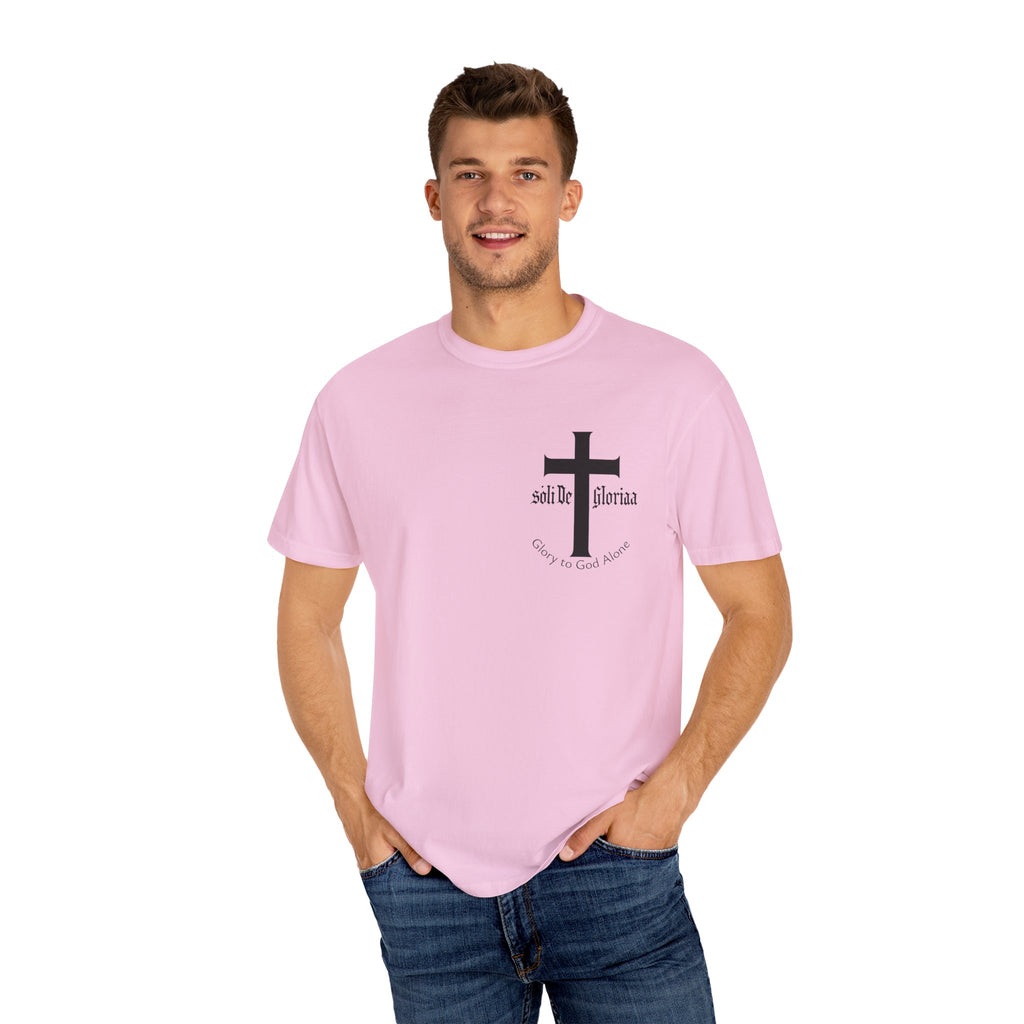 Soli Deo Gloria T-Shirt - Faith-Inspired Glory Tee with Cross & Scripture