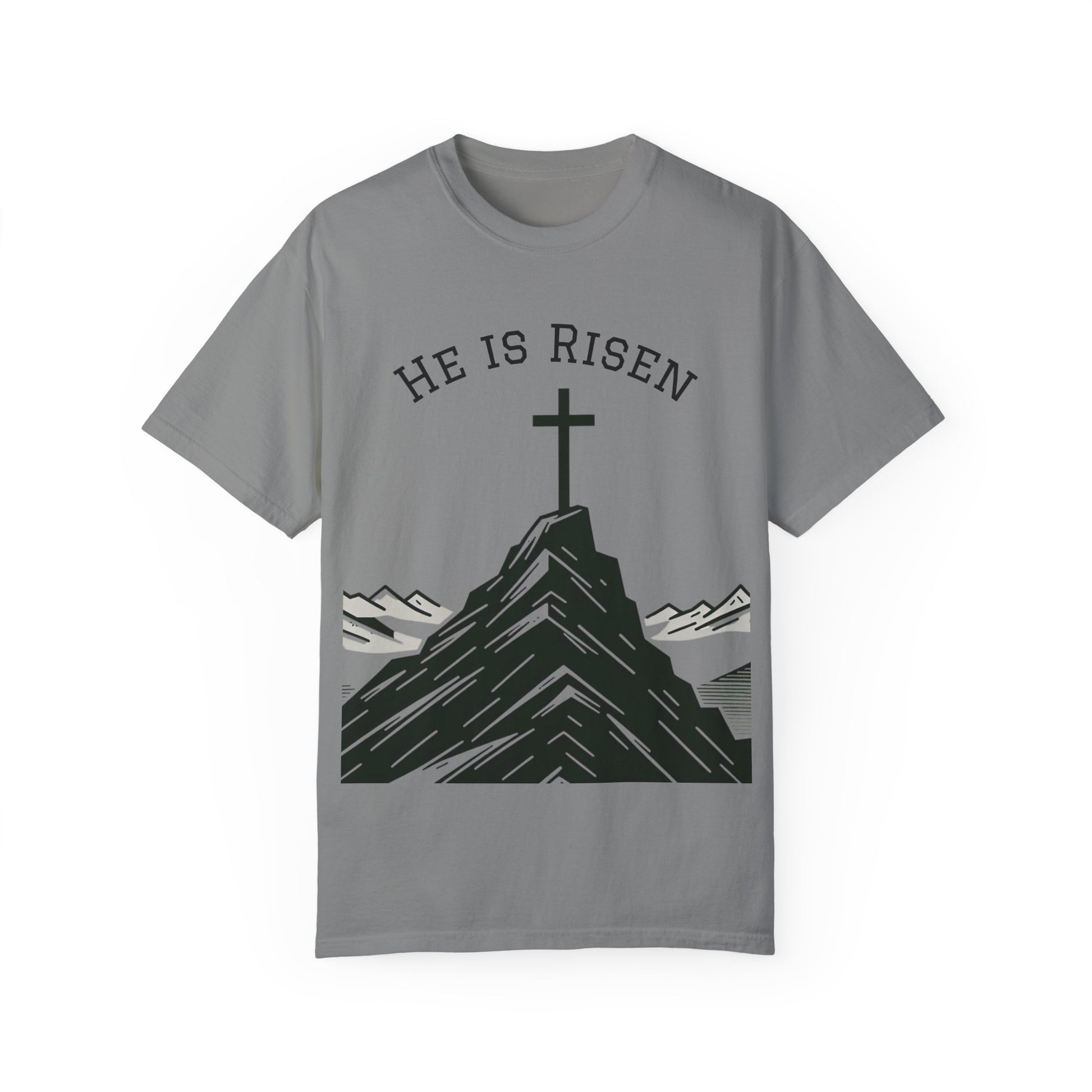 He Is Risen T-Shirt | Unisex Garment-Dyed Faith Tee